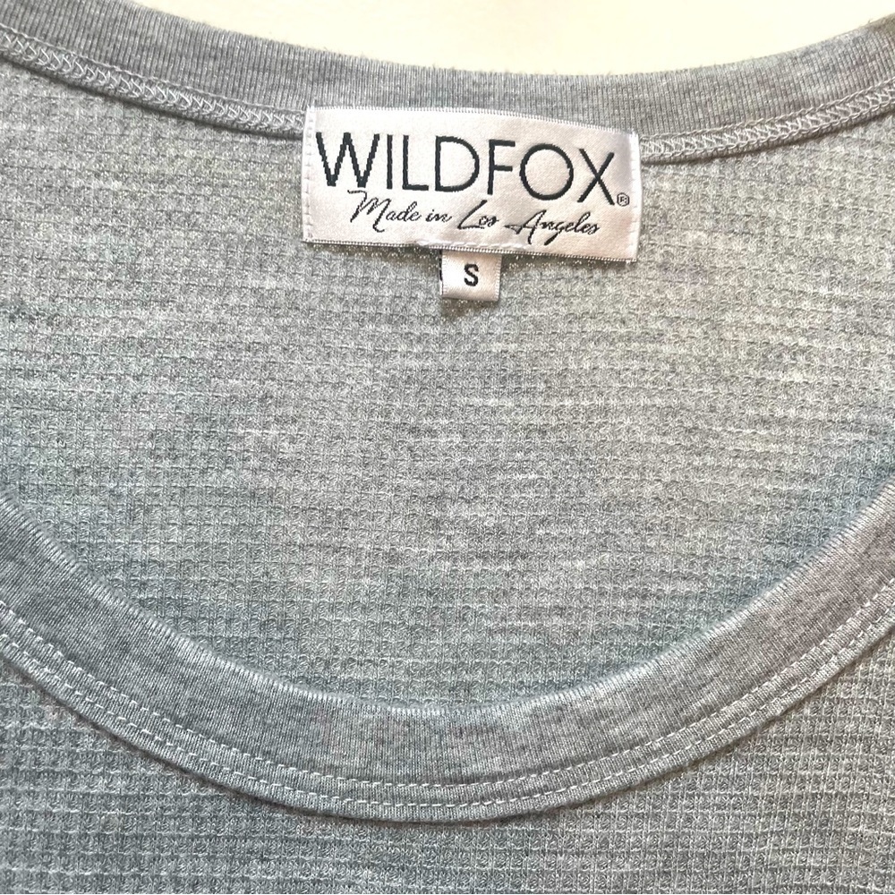 Wildfox Gray This Is My Slutty Costume Termal Tunic Long Sleeve Oversized Small - Picture 6 of 8